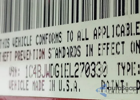 2014 Jeep Wrangler Unlimited Sport z USA, uszkodzony, nr VIN 1C4BJWDG1EL270330